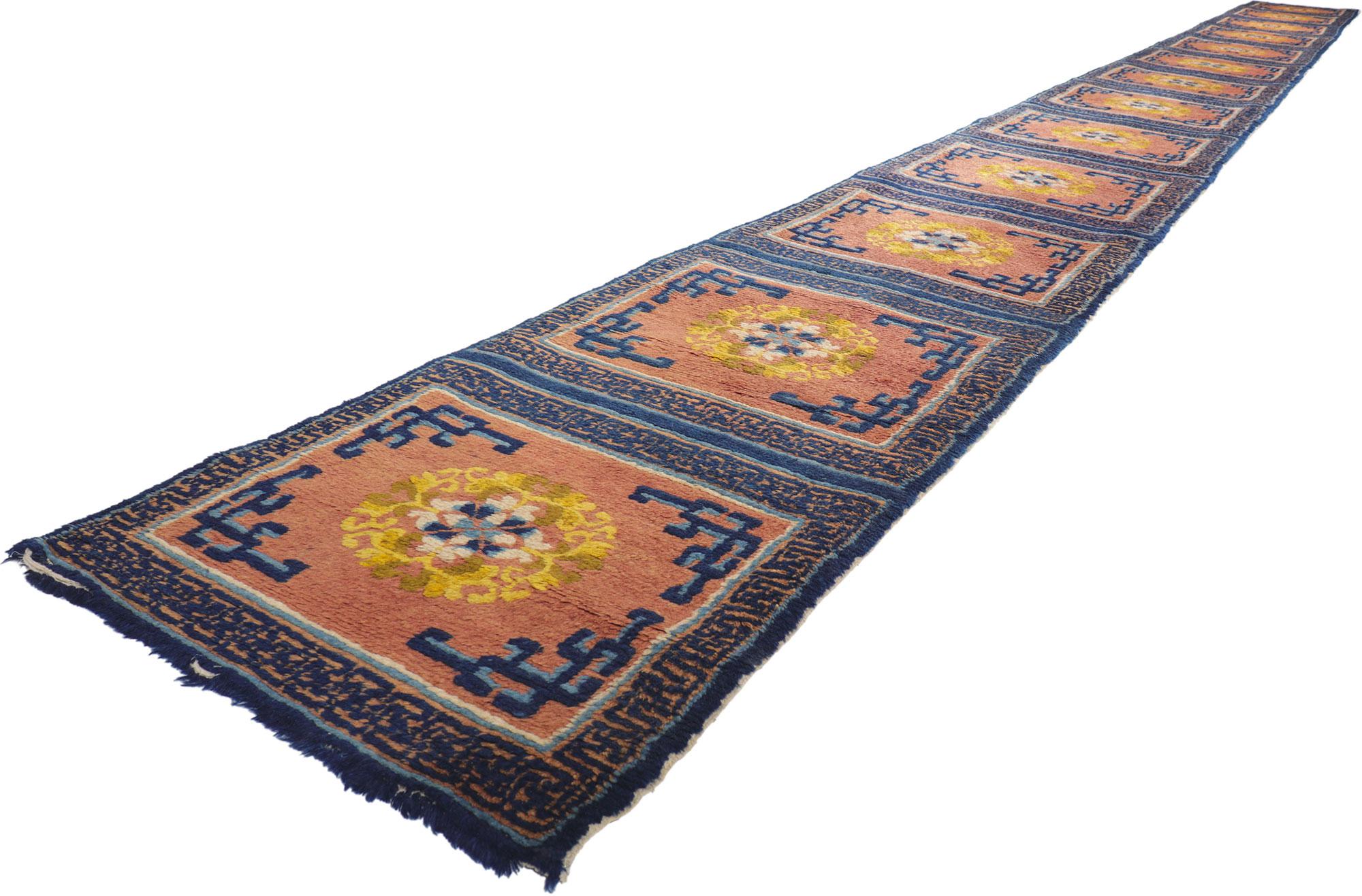 Antique Chinese Rug Ningxia Bench Runner For Sale 2
