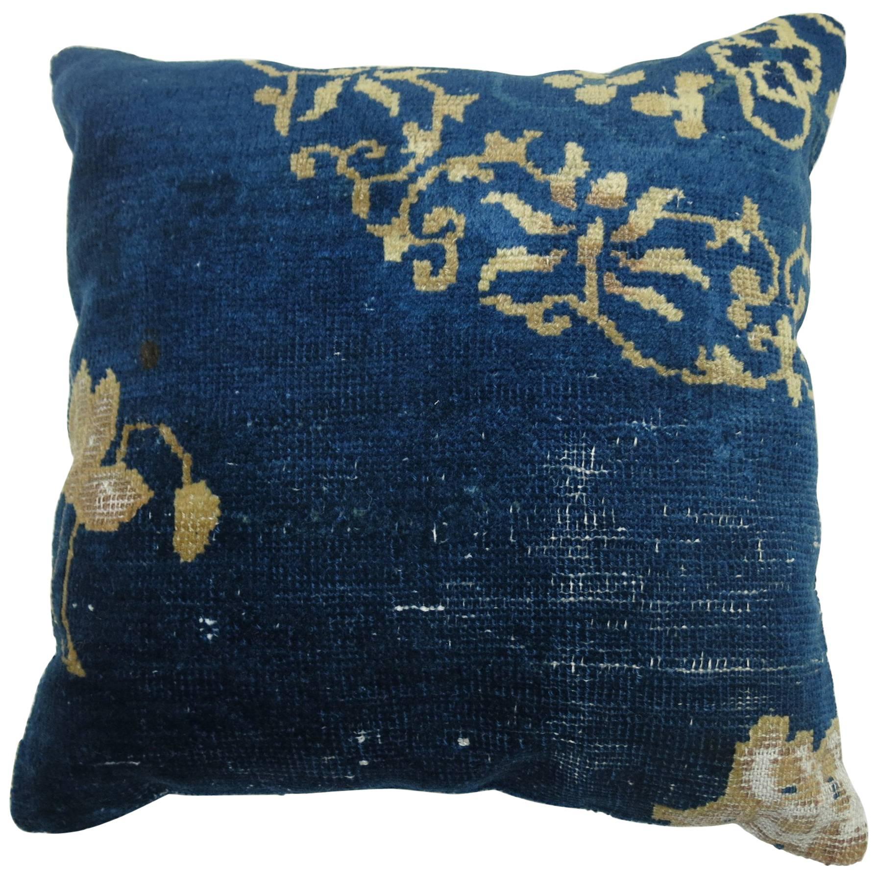 Antique Chinese Rug Pillow