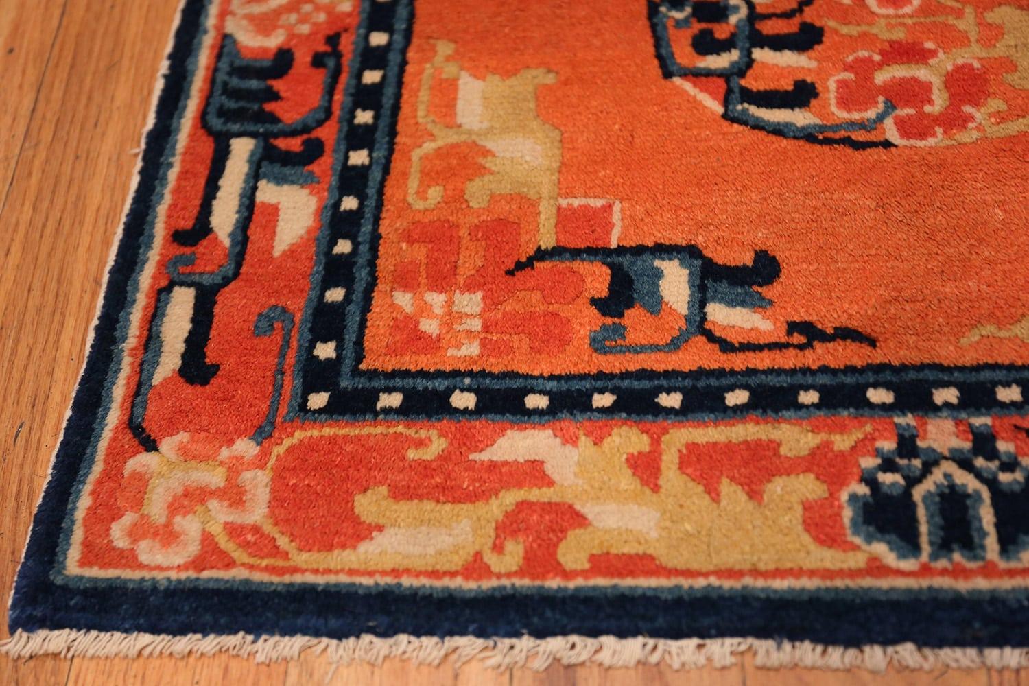 Chinese Chippendale Nazmiyal Collection Antique Chinese Rug. Size: 2 ft 4 in x 2 ft 4 in