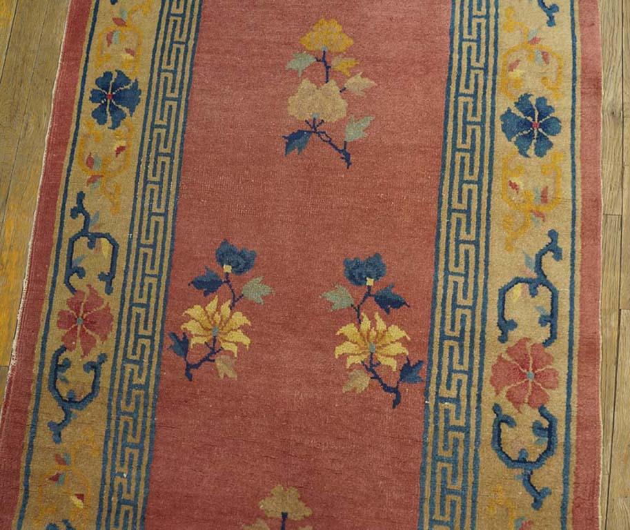 20th Century 1930s Chinese Peking Carpet ( 3' x 11'8