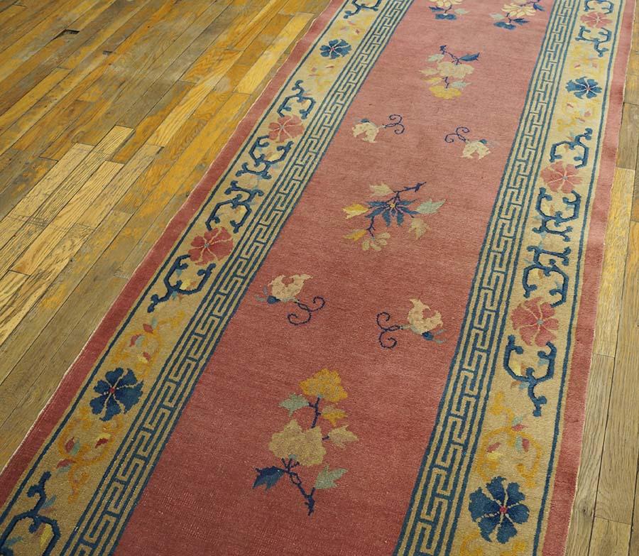 Wool 1930s Chinese Peking Carpet ( 3' x 11'8