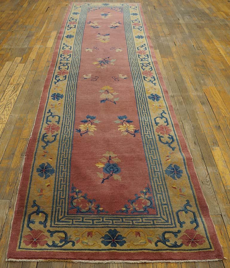 1930s Chinese Peking Carpet ( 3' x 11'8