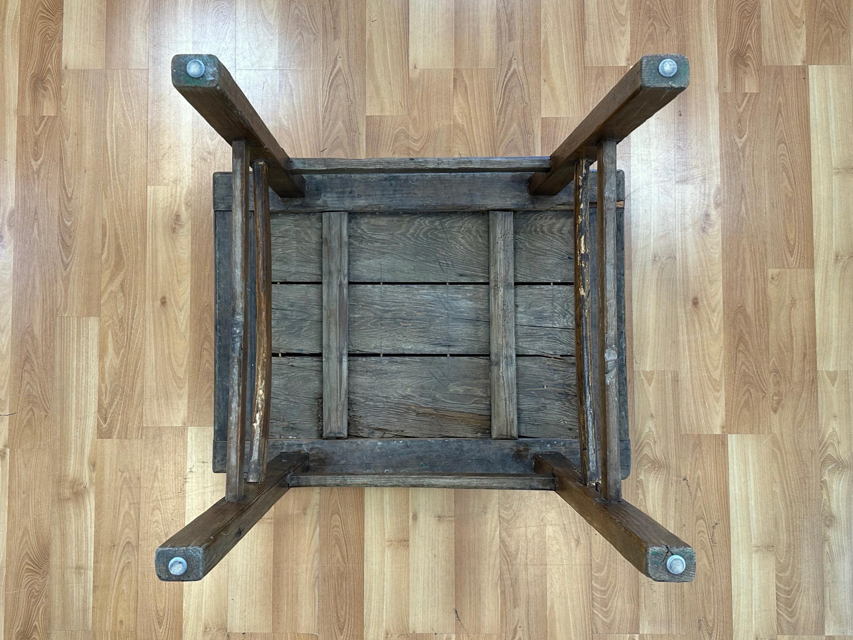 Antique Chinese Rustic Elm Wood Altar Table or Work Table, c. 1875 12