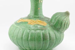 Antique Chinese Sancai Biscuit Green and Yellow Ghendi Porcelain/Earthenware