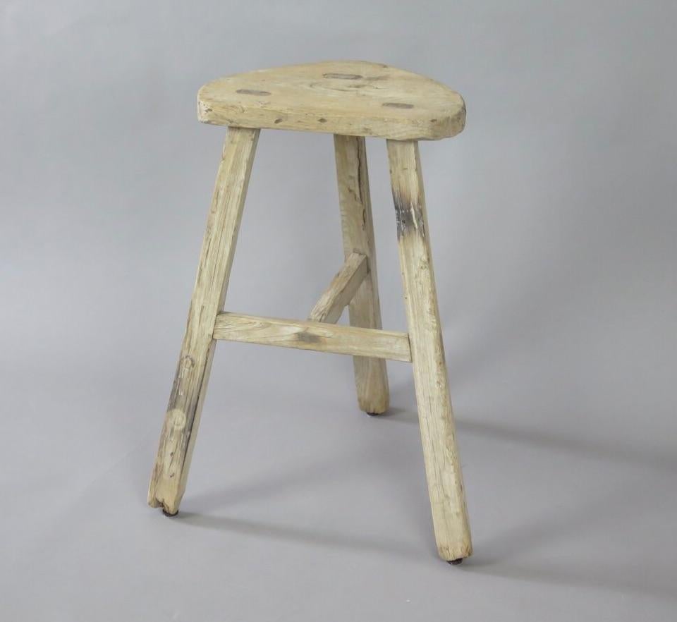 Rustique Tabouret d'érudit chinois ancien, Chine en vente