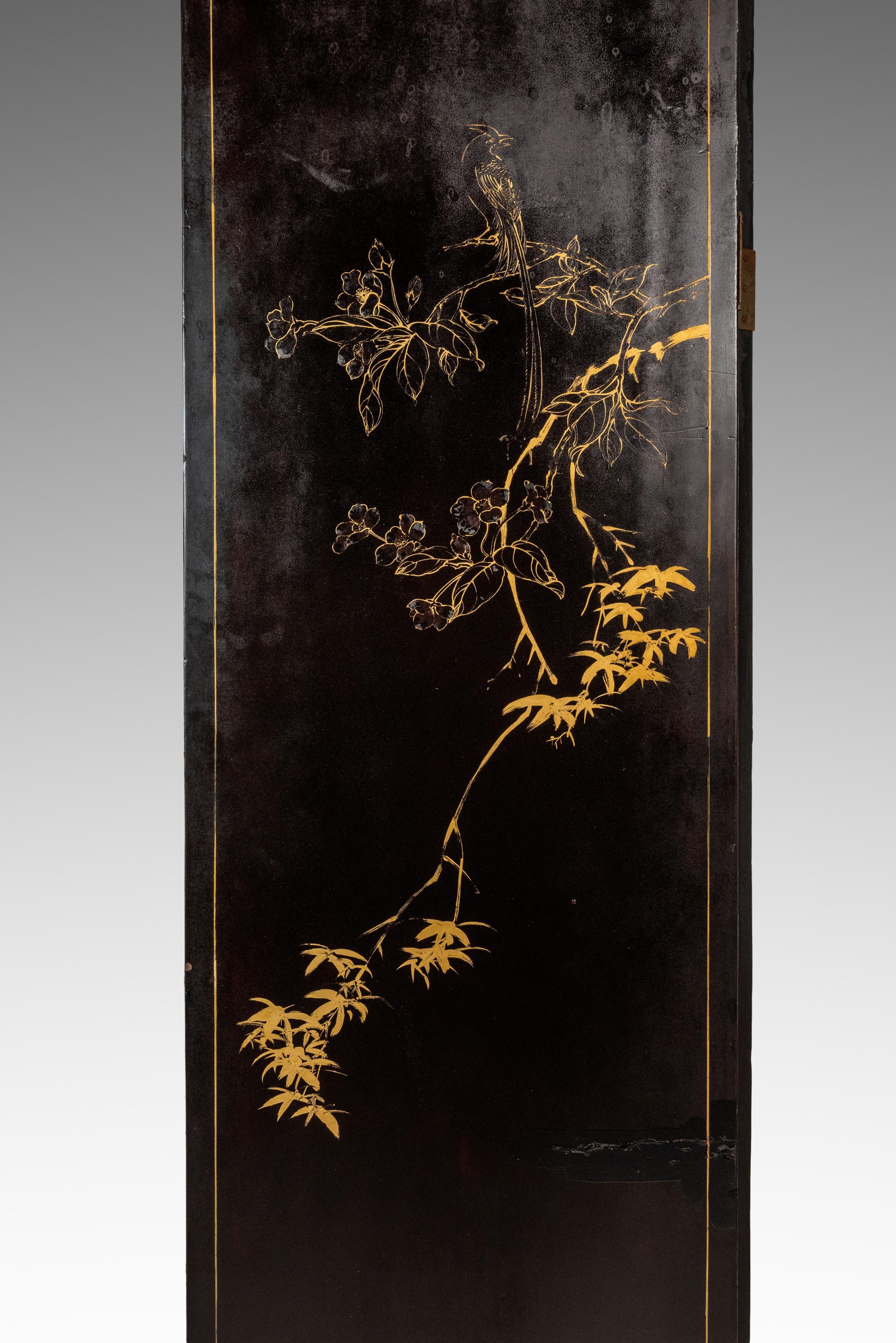 Biombo chino antiguo con piedra dura tallada, China, c. 1950 en venta 13