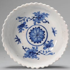 Antique Chinese SE Asian Market Stem Cup Cobalt Porcelain, Late 18th / 19th C