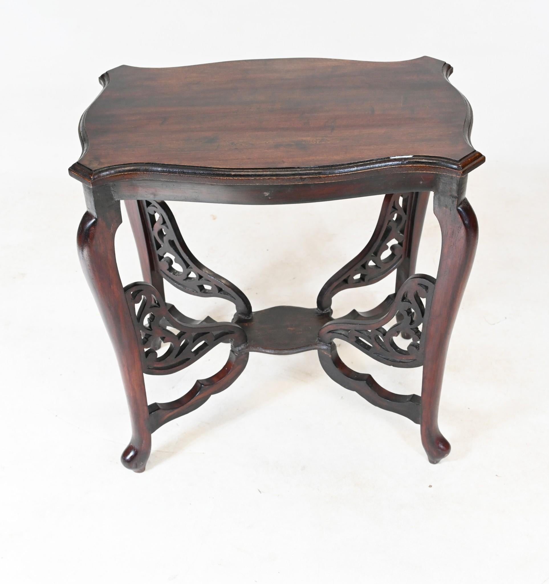 Guéridon de table d'appoint chinois ancien 1930 en vente 1