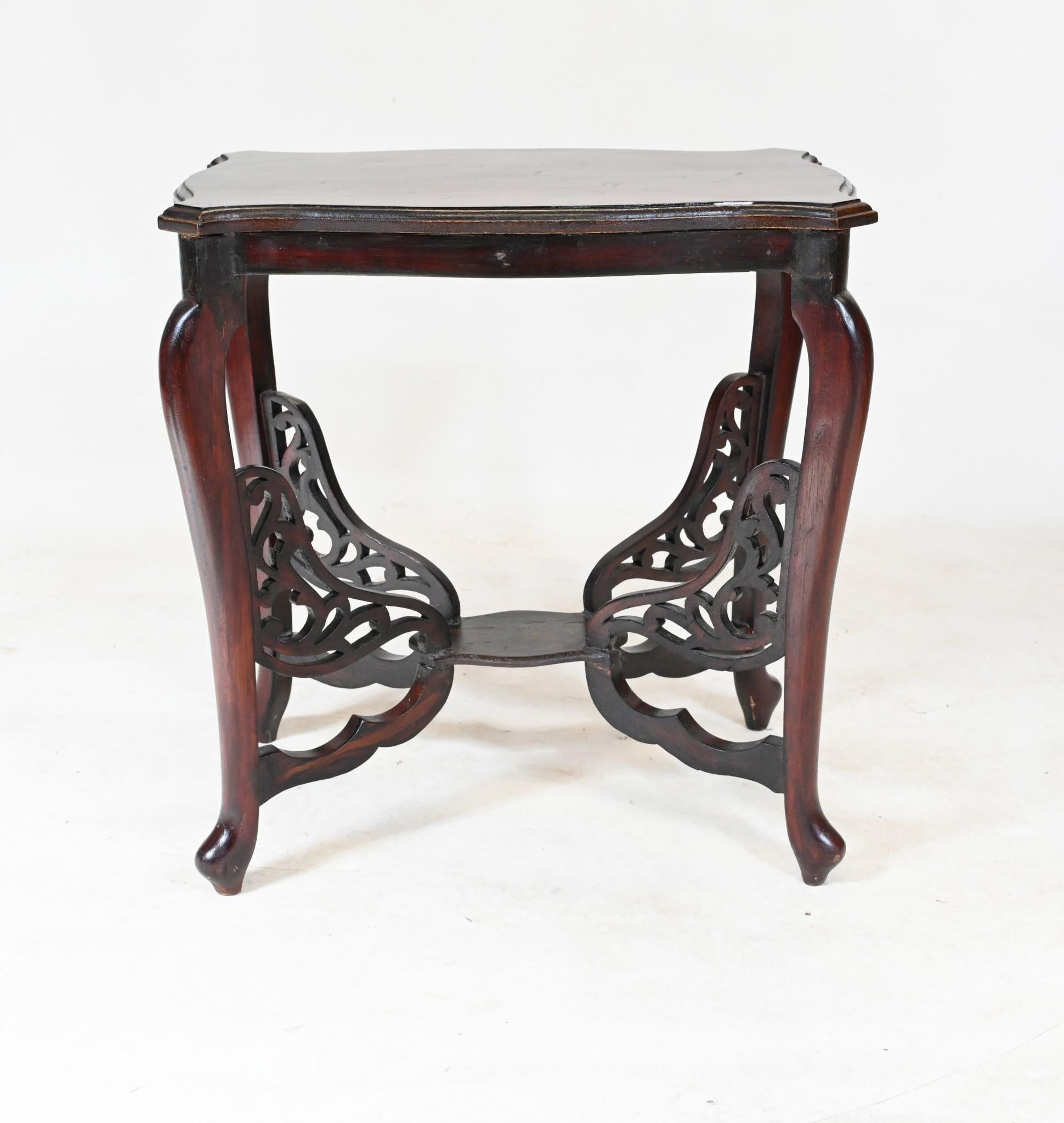 Guéridon de table d'appoint chinois ancien 1930 en vente 2