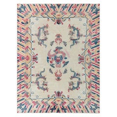 Antique Chinese Silk Dragon Rug Doris Leslie Blau