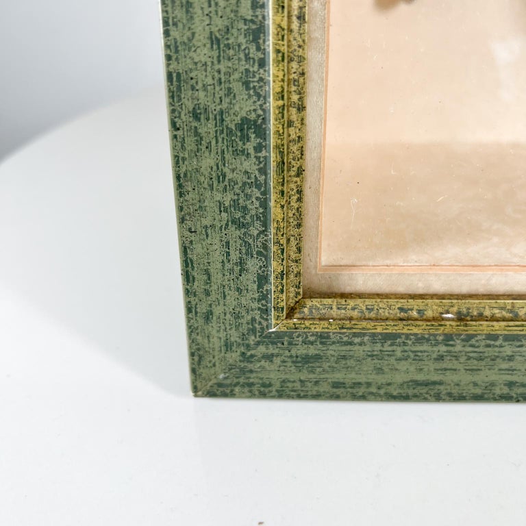 Antique Chinese Silk Embroidered Feet Bind Lotus Shoes in Shadow Box