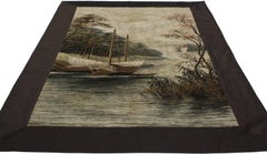 The Tranquil Passage: An Antique Chinese Silk Tapestry Masterpiece of Serenity