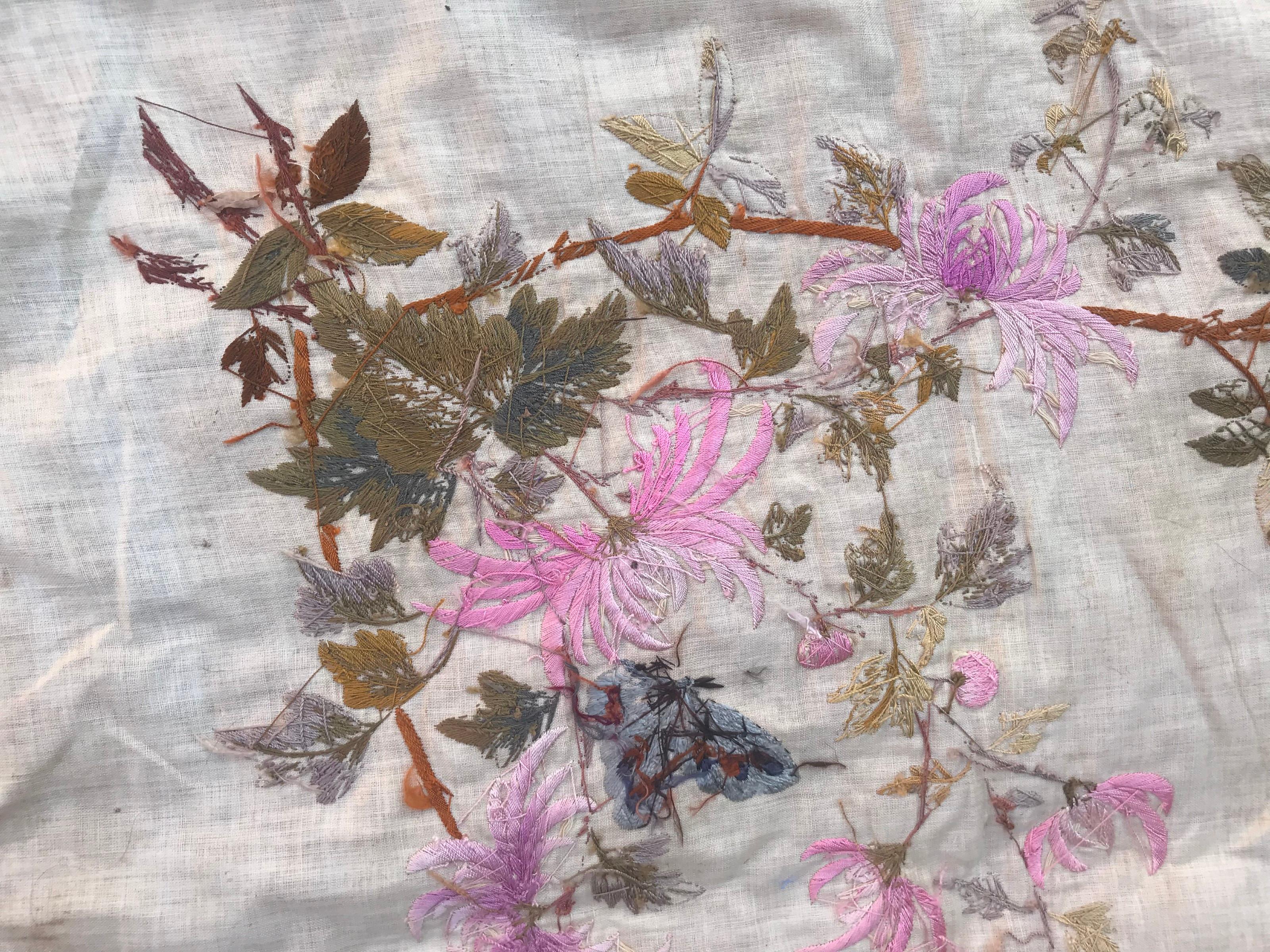 Antique Chinese Silk Embroidery 8