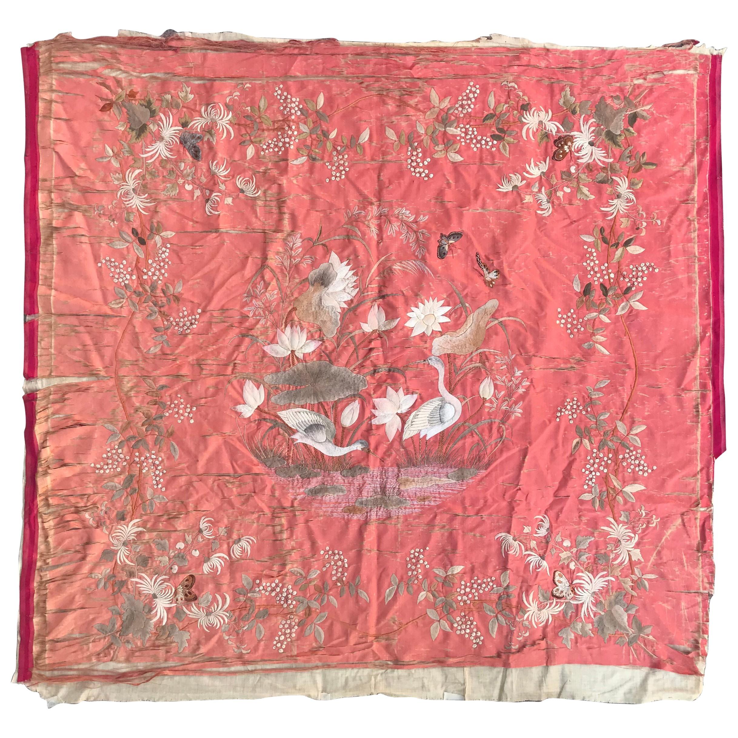 Antique Chinese Silk Embroidery
