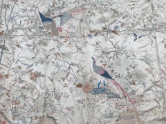 Antique Chinese Silk Embroidery Panel Tapestry