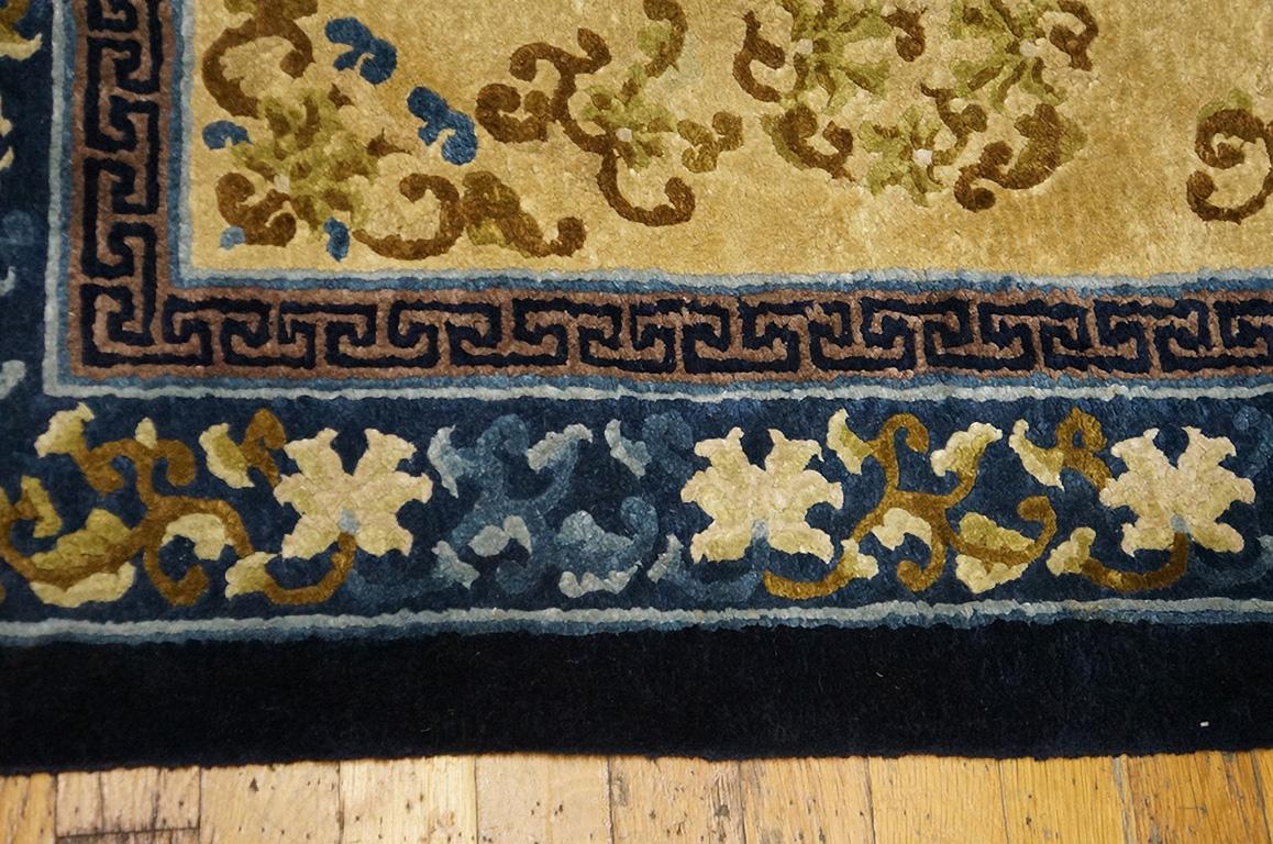 Late 20th Century Vintage 1980s Chinese Silk Carpet ( 3' x 5' - 92 x 152 cm ) For Sale