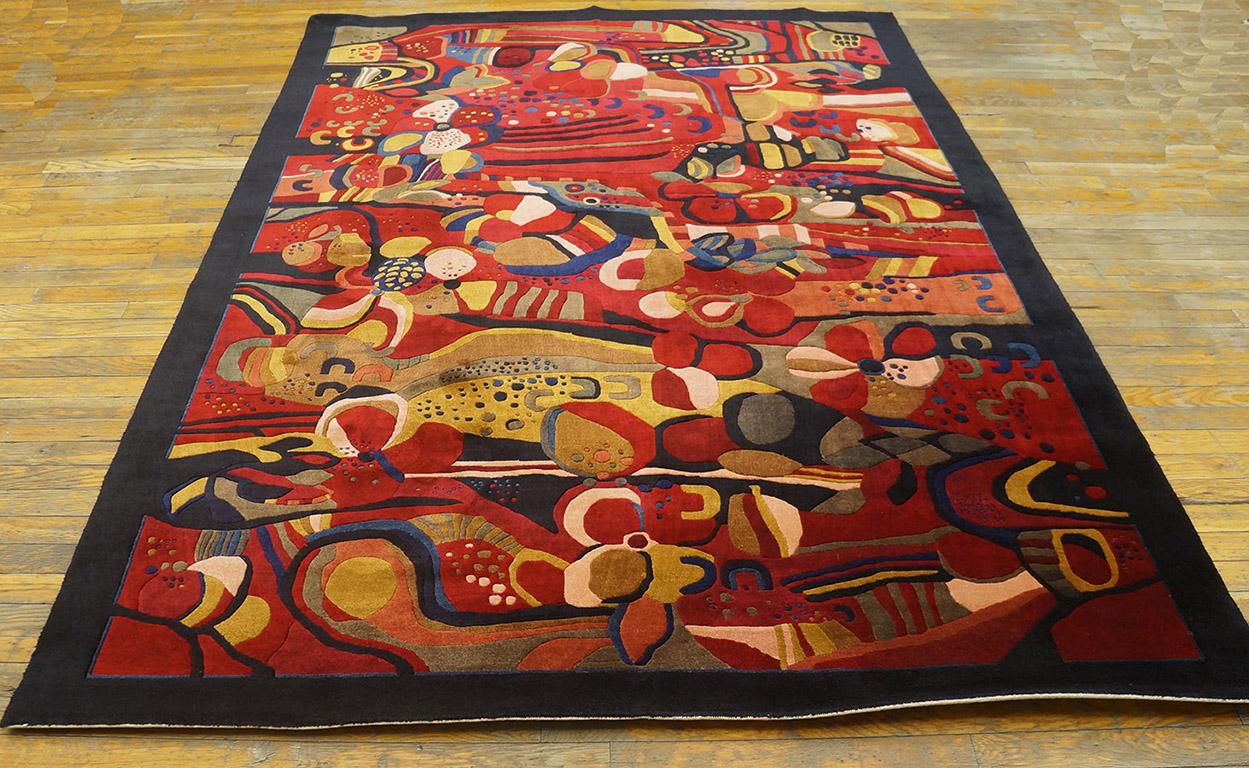 Antique Chinese Silk rug, size: 5'6