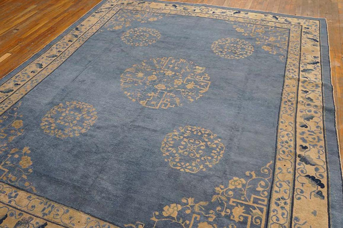 Hand-Knotted Antique Chinese Silk Rug 8' 2