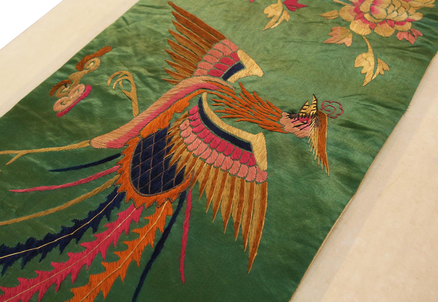 Antique Chinese Silk Textile, ca. 1880 In Good Condition For Sale In Ferrara, IT