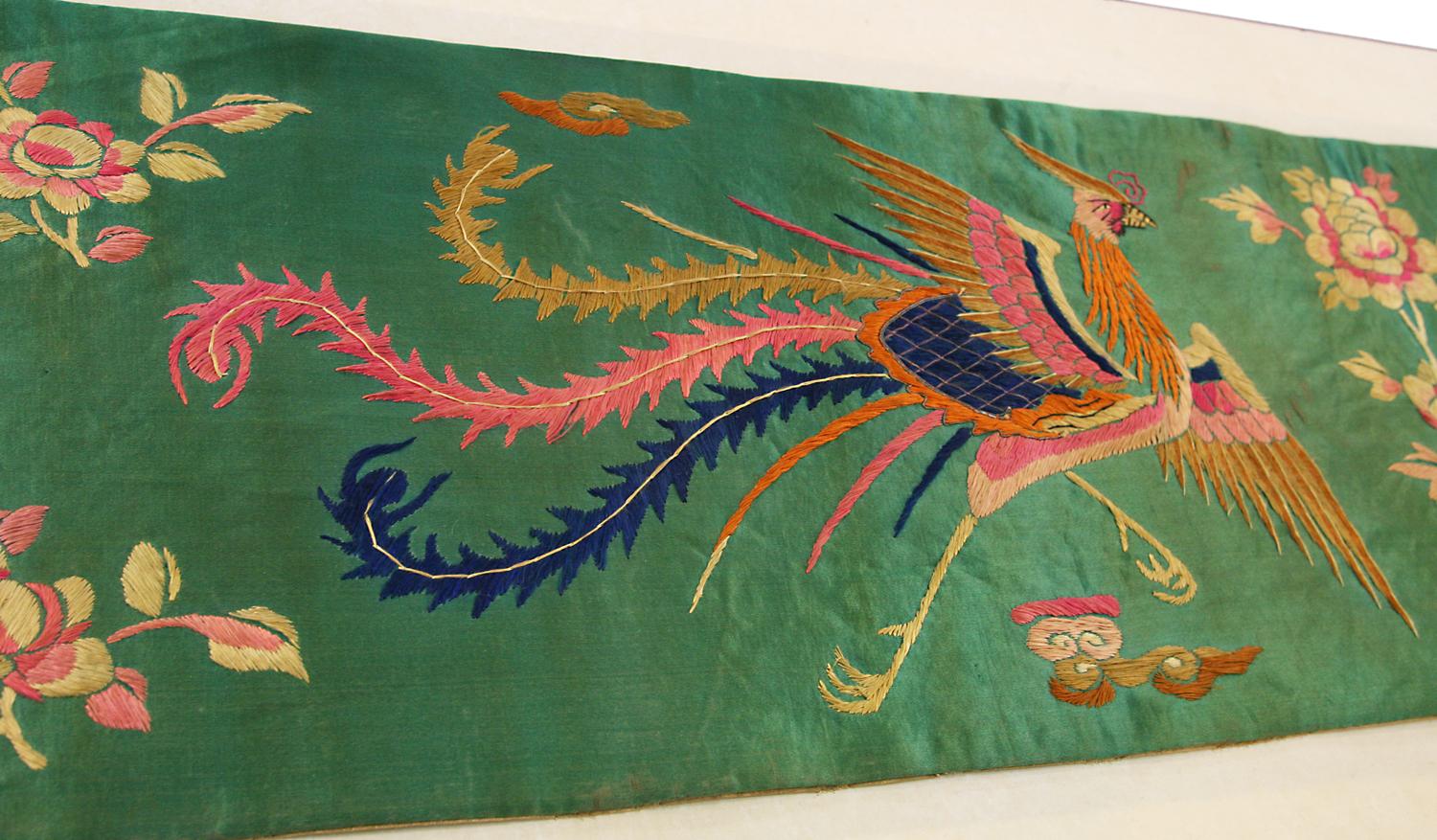 Late 19th Century Antique Chinese Silk Textile, ca. 1880 For Sale