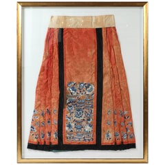 Antique Chinese Skirt from the Qing Dynasty, 1644-1911
