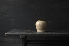 Antique Chinese small pottery vase/1600s/Anpin vase