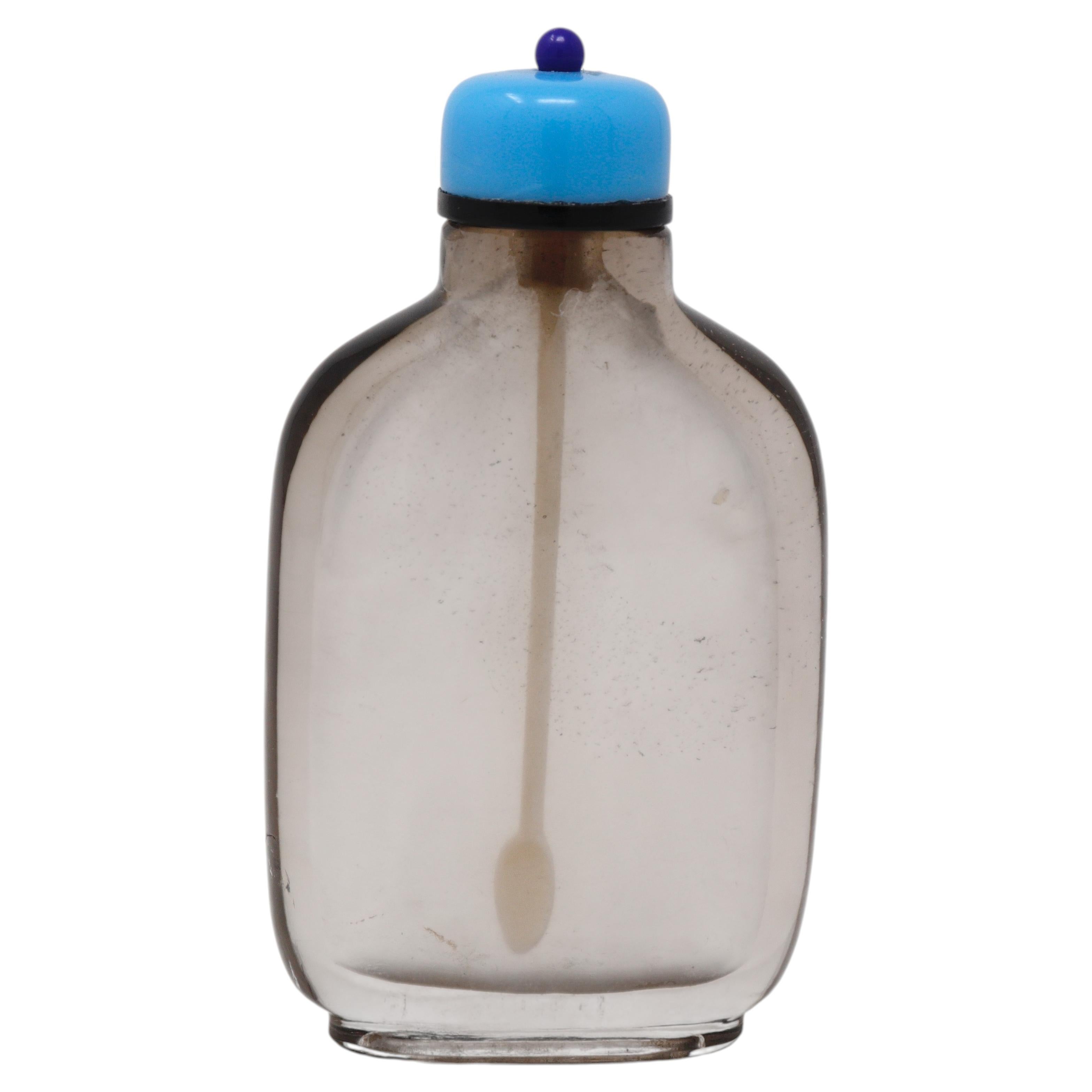 Antike chinesische Rauchquarz Schnupftabakflasche