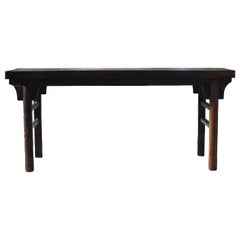 Table console chinoise ancienne en bois massif