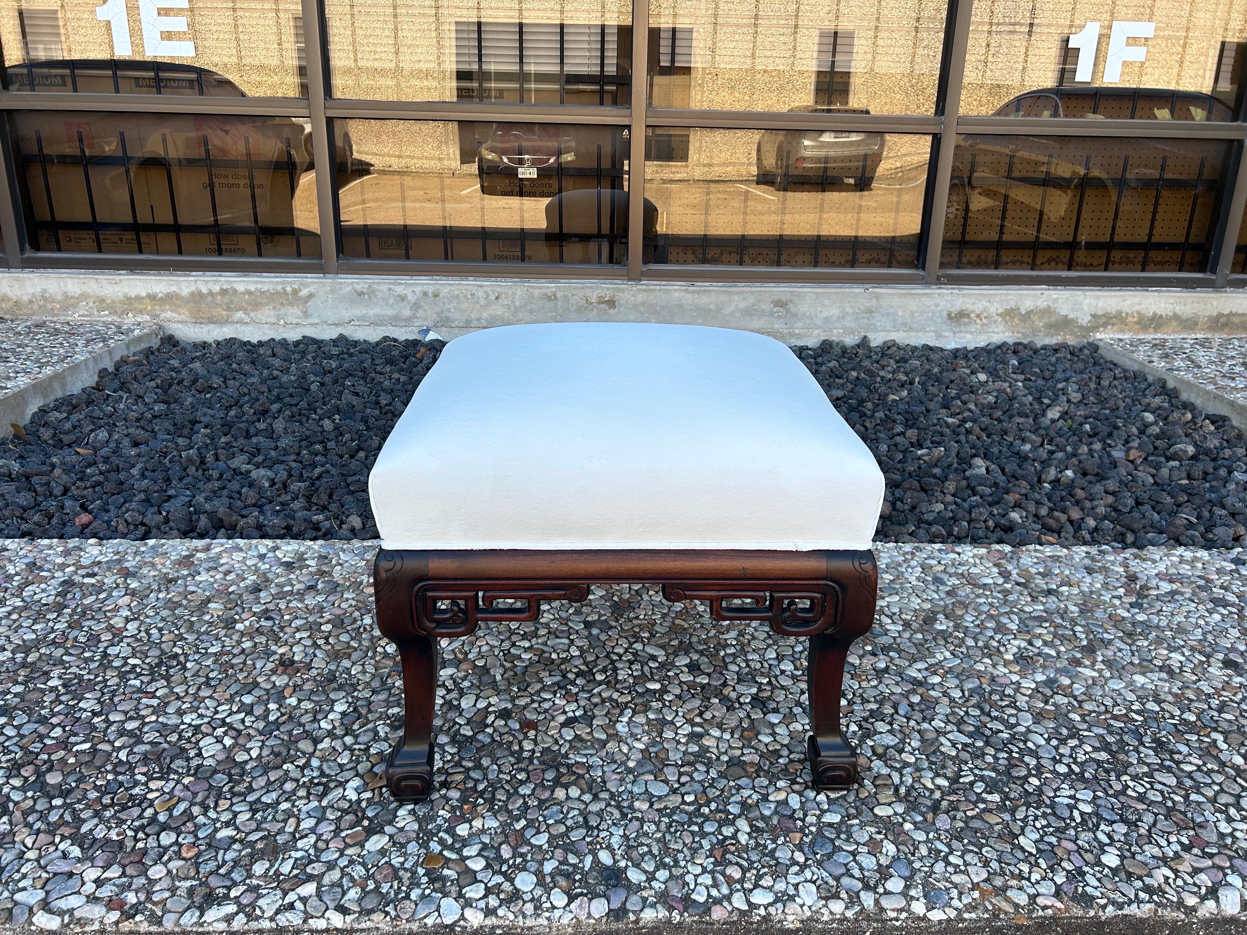Antique Chinese Square Bench Or Ottoman For Sale 5