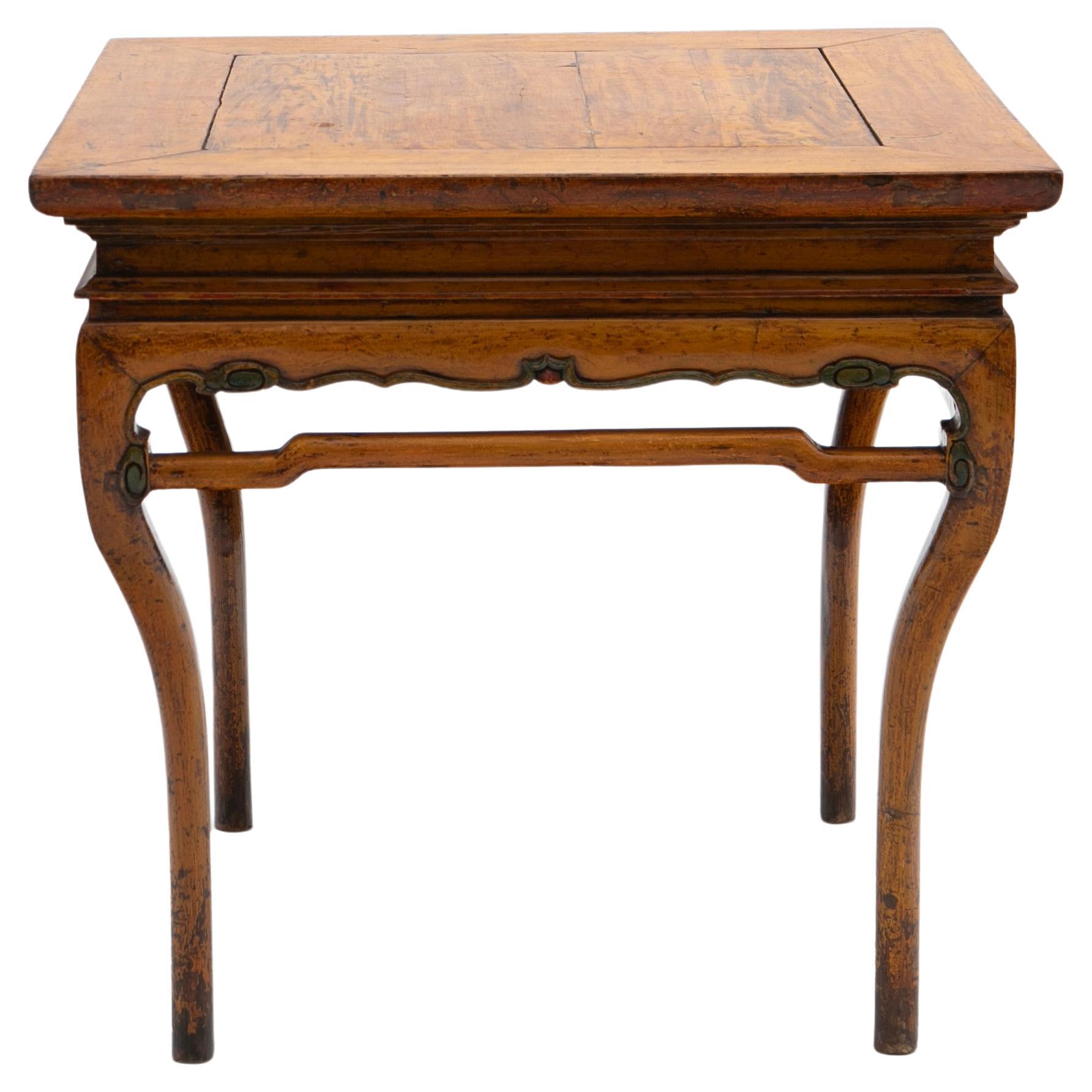 Antique Chinese Square Center Table For Sale