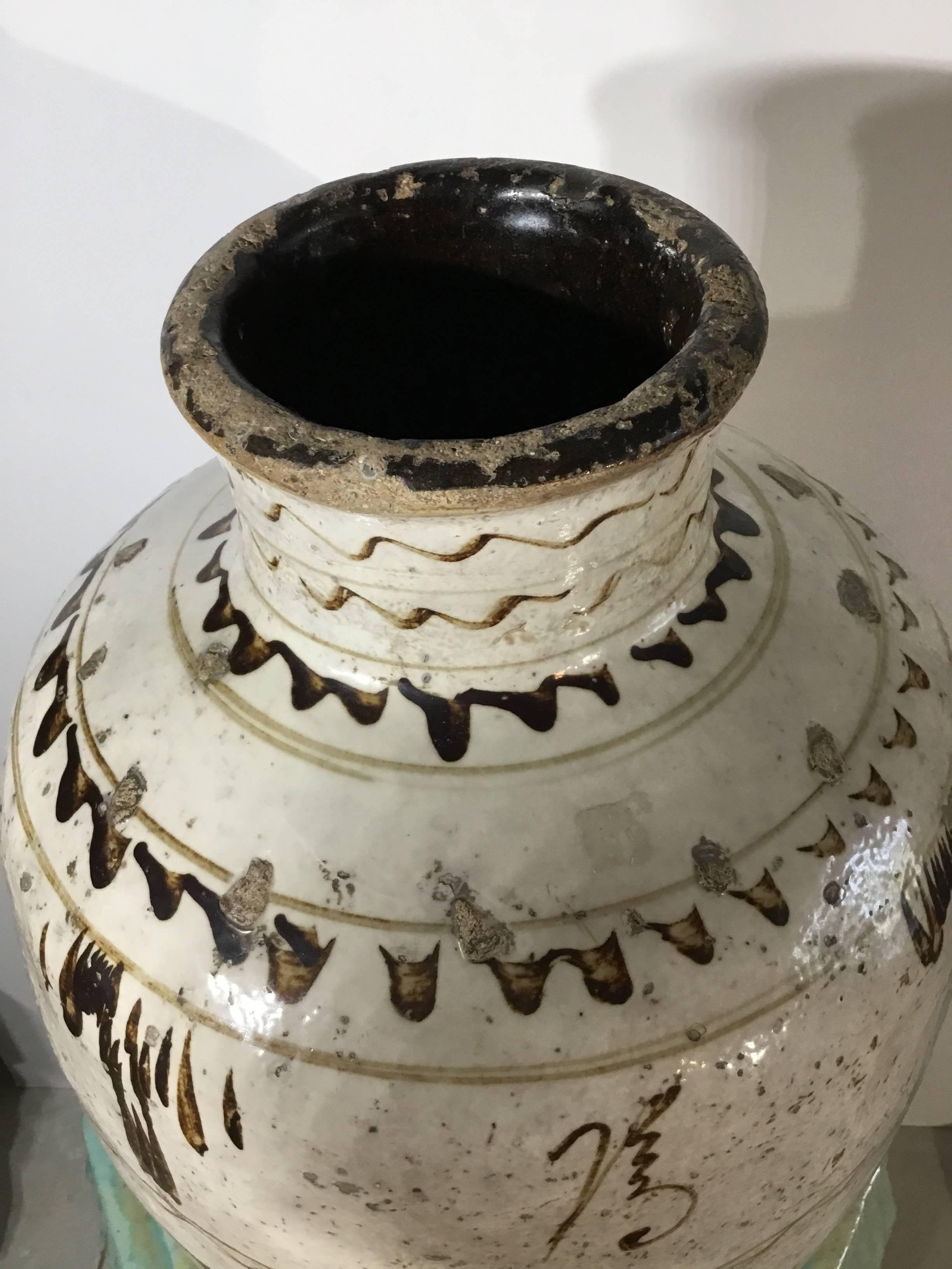 Antique Cizhou Stoneware Vessel Ming Dynasty  7
