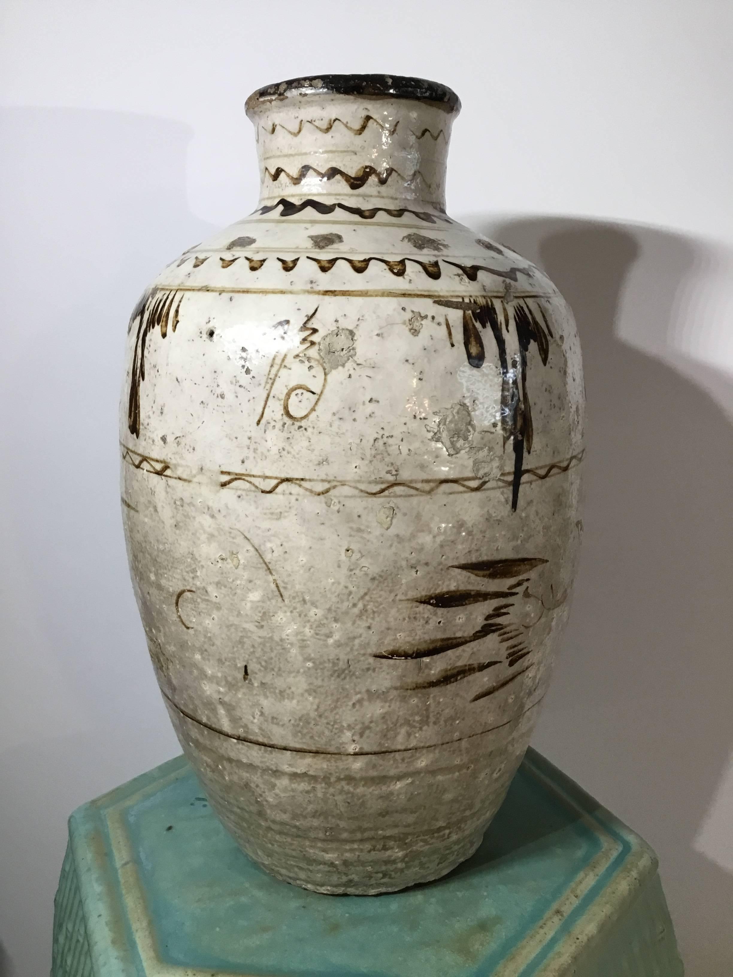 Antique Cizhou Stoneware Vessel Ming Dynasty  2