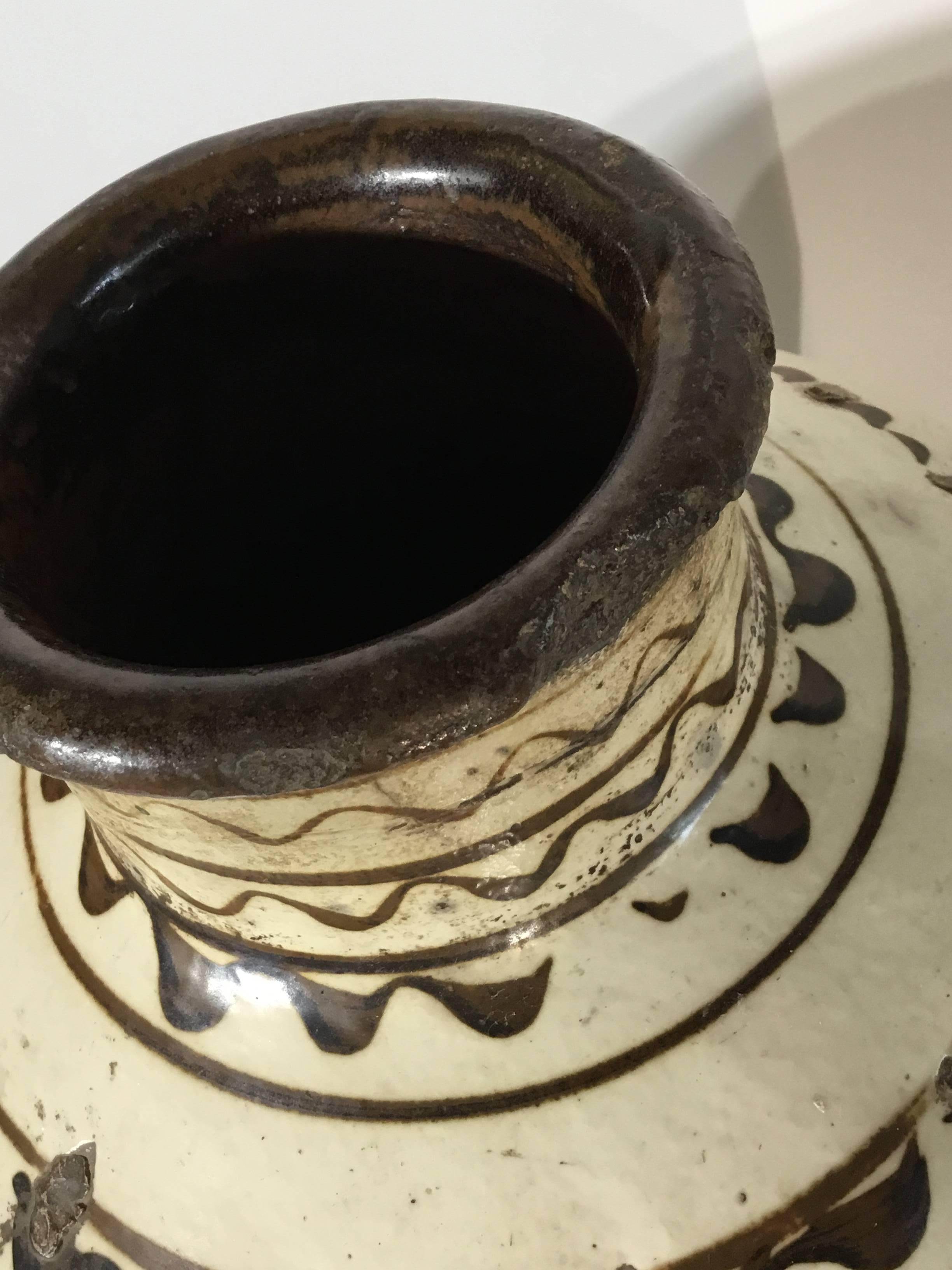 Antique Cizhou Stoneware Jar, Ming Dynasty 3