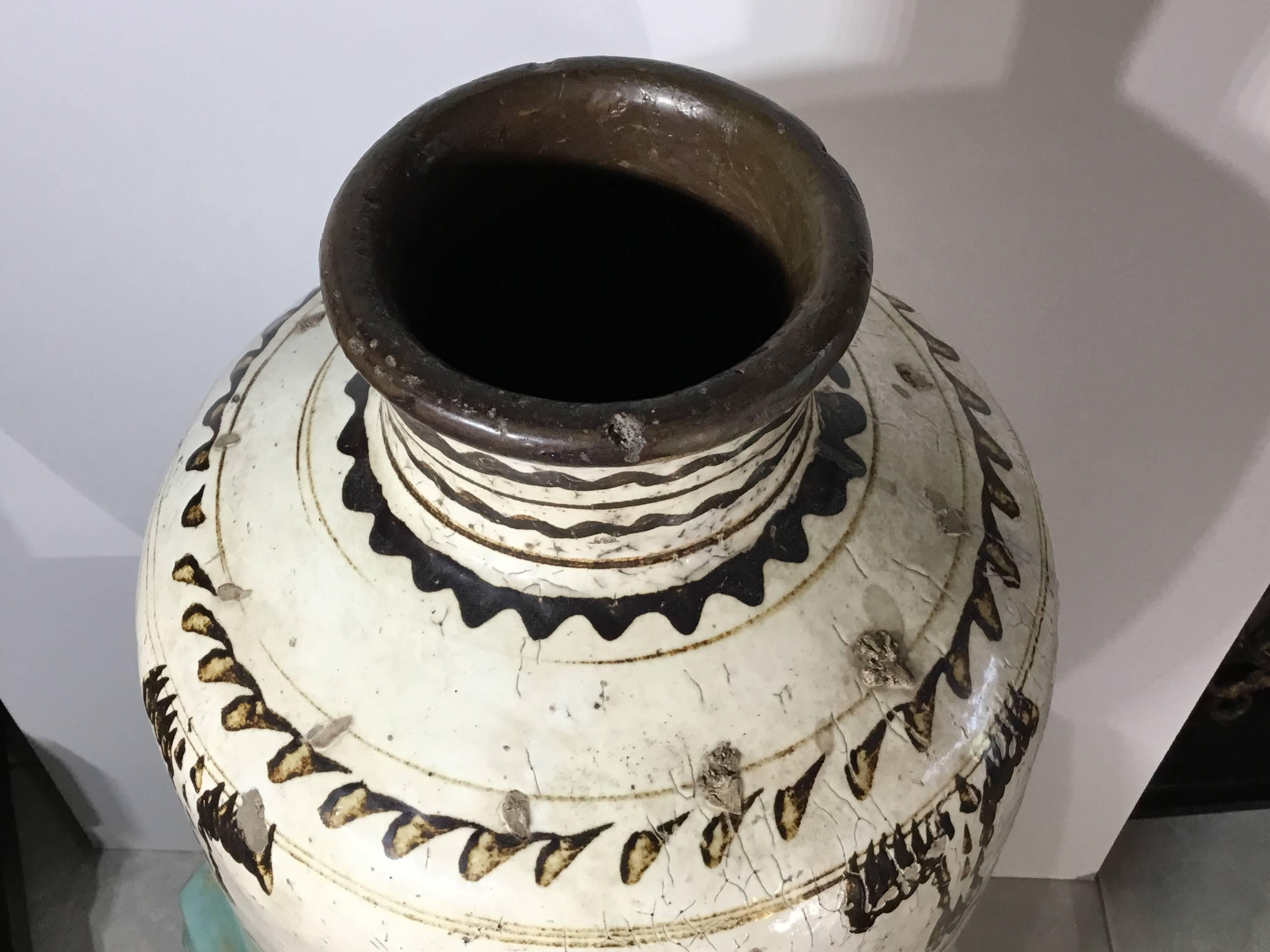 Antique Cizhou Stonweare Vessel Ming Dynasty  9