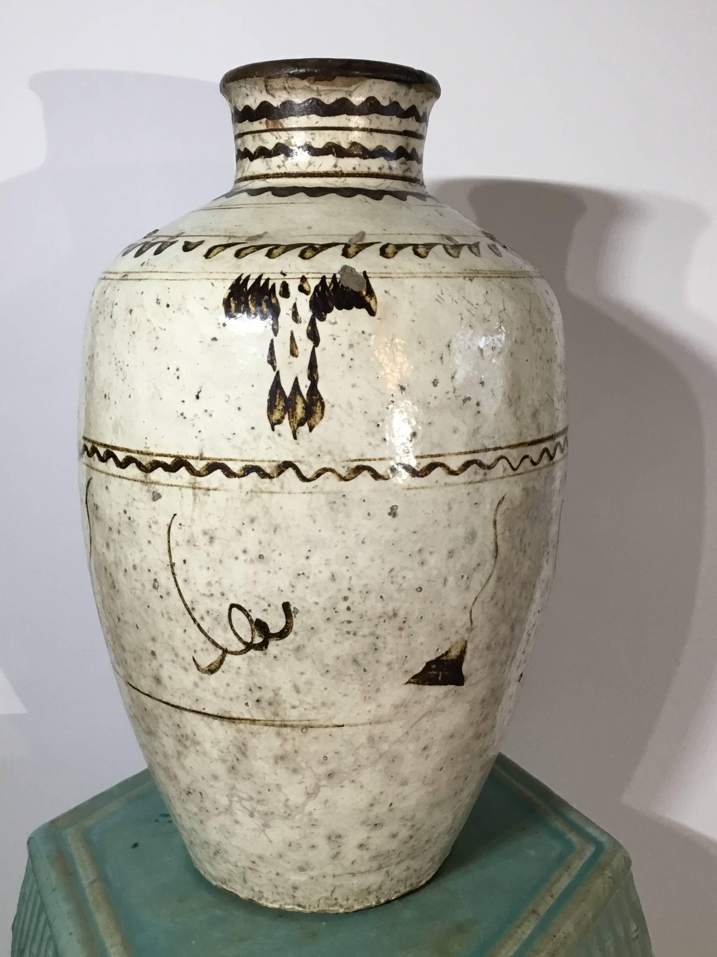 Stoneware Antique Cizhou Stonweare Vessel Ming Dynasty 