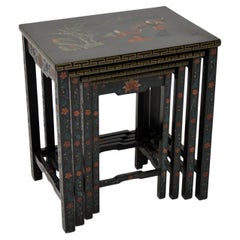 Vintage Chinese Style Chinoiserie Nest of Tables