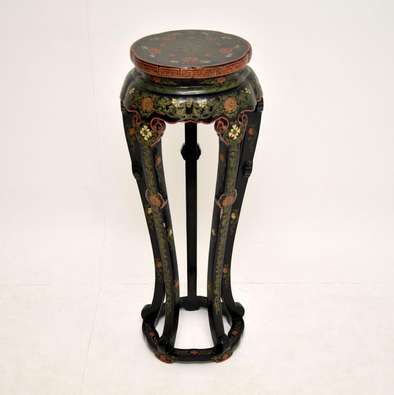 Antique Chinese Style Chinoiserie Plant Stand Jardiniere at 1stDibs