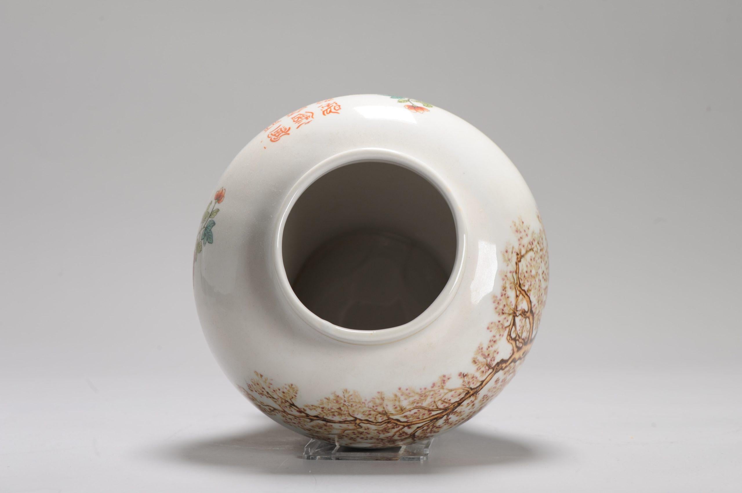 Giapponese Antico vaso di porcellana in stile cinese Made in Italy, XX secolo in vendita
