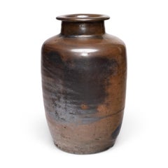 Antique Chinese Sunset Glazed Vinegar Jar, Early 20th Century