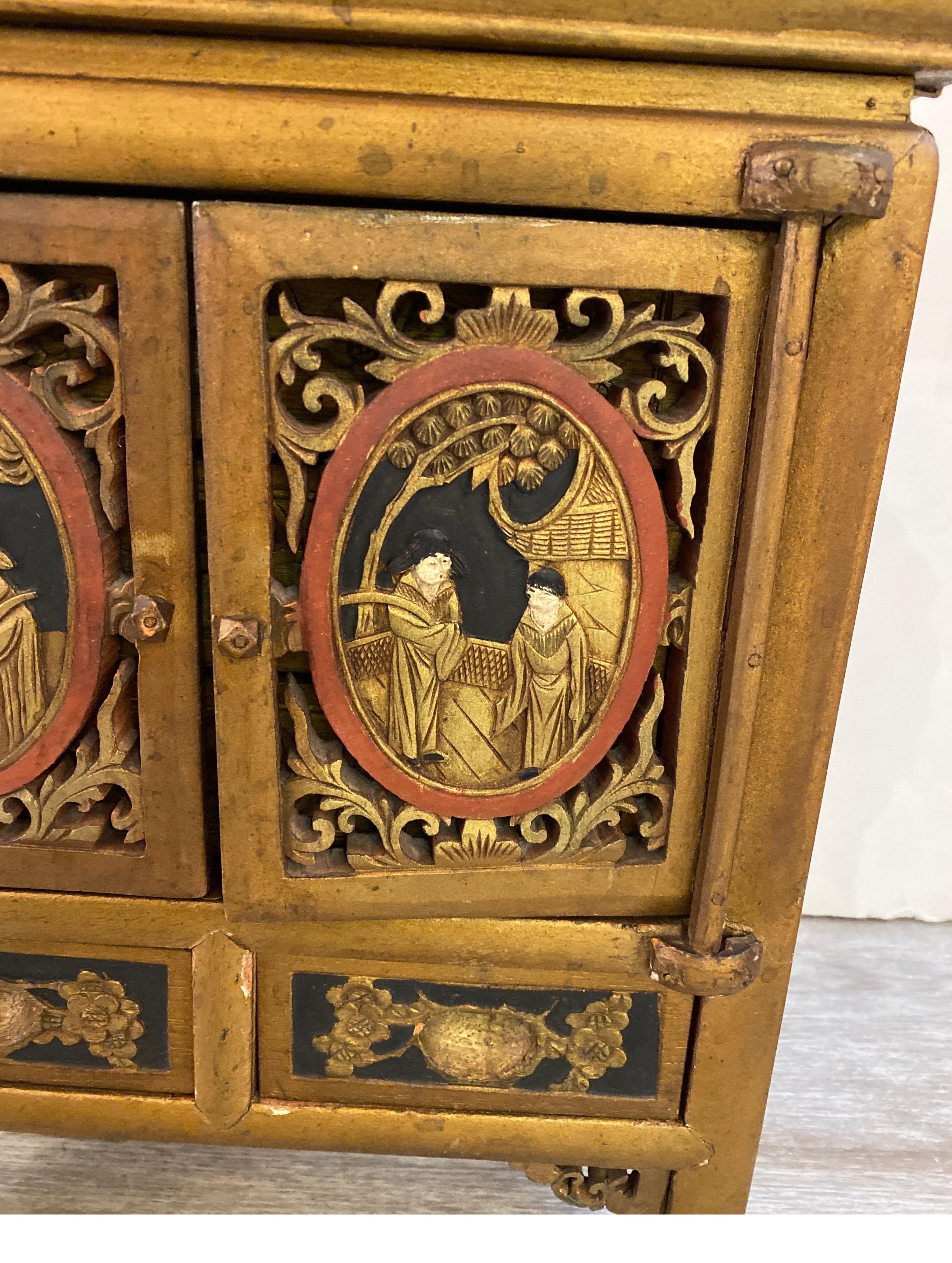 Antique Chinese Table Top Cabinet For Sale 4