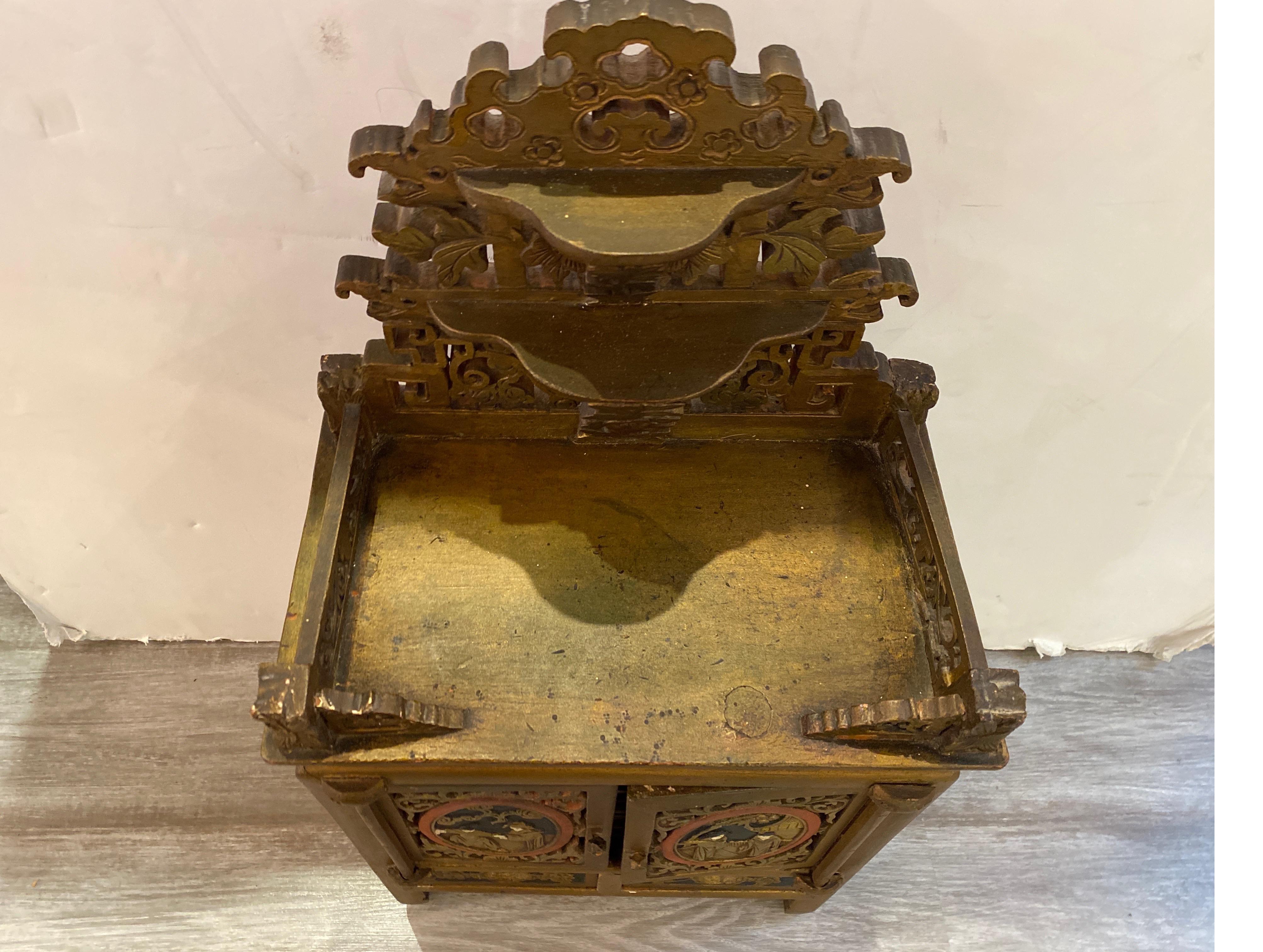 Antique Chinese Table Top Cabinet For Sale 6