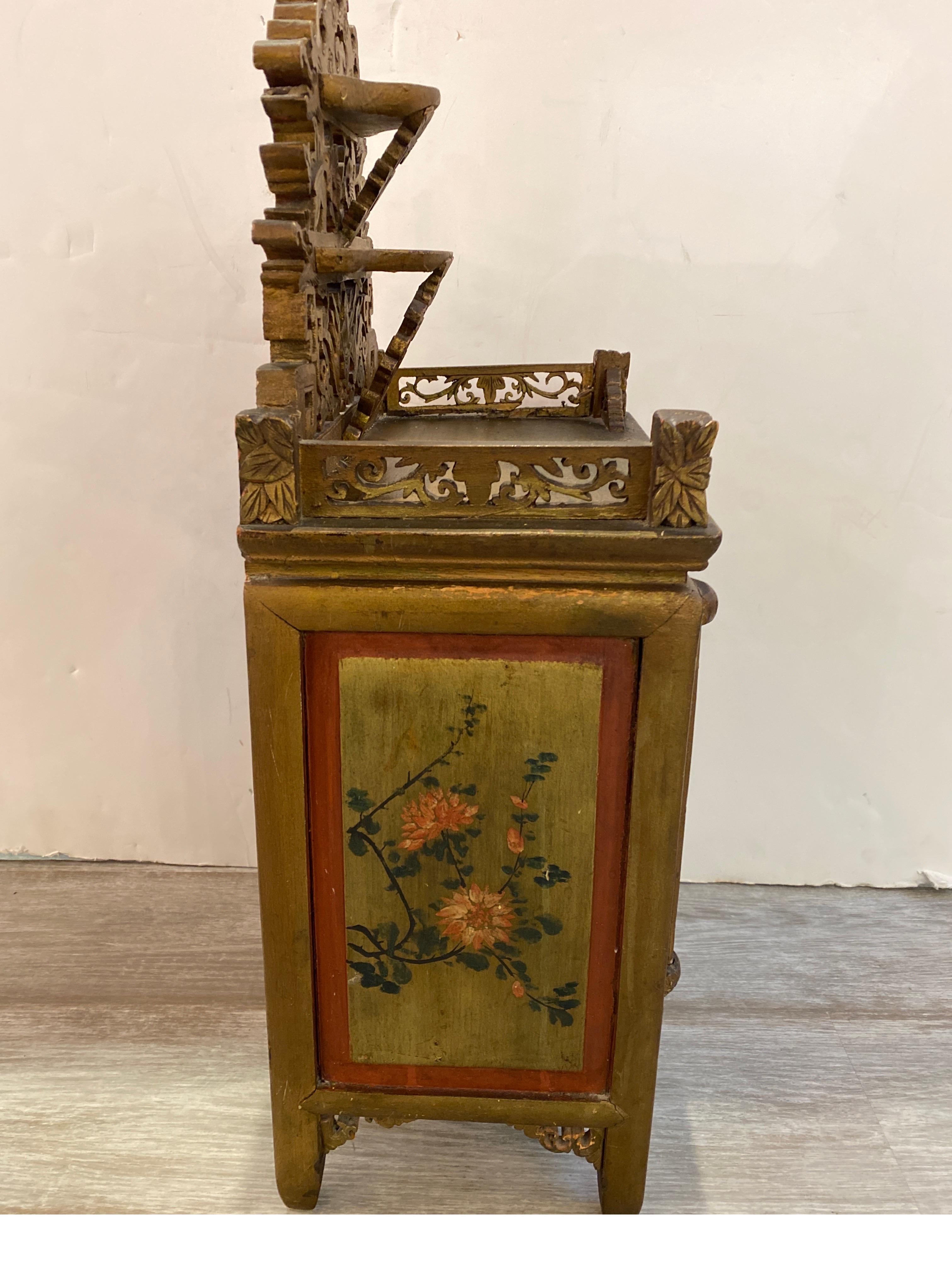 20th Century Antique Chinese Table Top Cabinet For Sale