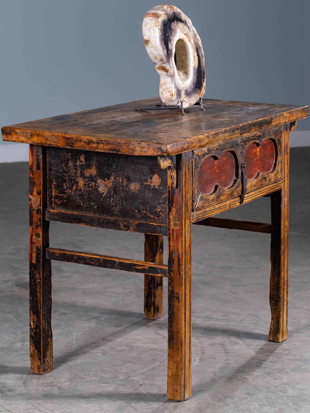 Antique Chinese Table with Drawer Kuang Hsu Period, China, circa 1875 8