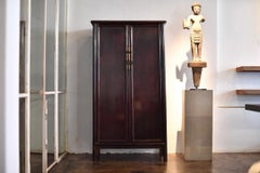 Antique Chinese Tapered Round Cornered Cabinet, Circa 1850 'Late Qing Dynasty'