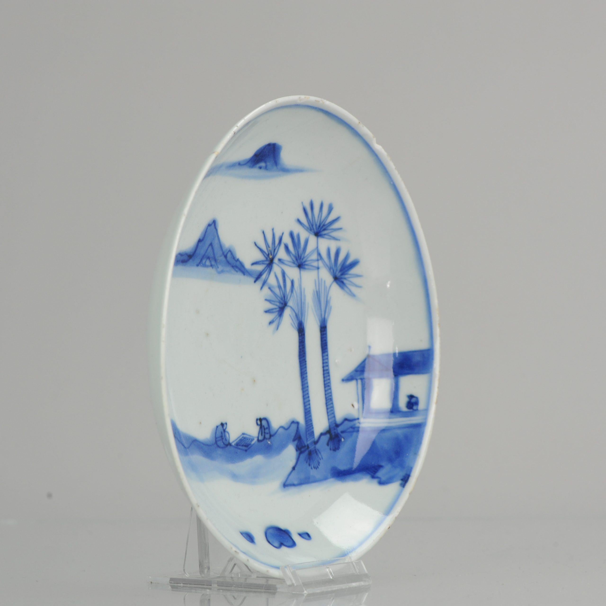 Antique Chinese Taste Kosometsuke Tianqi/Chongzhen Dish Porcelain Go players For Sale 5