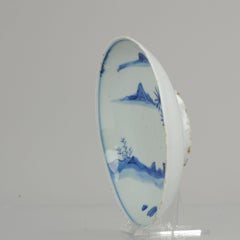 Antique Chinese Taste Kosometsuke Tianqi/Chongzhen Dish Porcelain Go players
