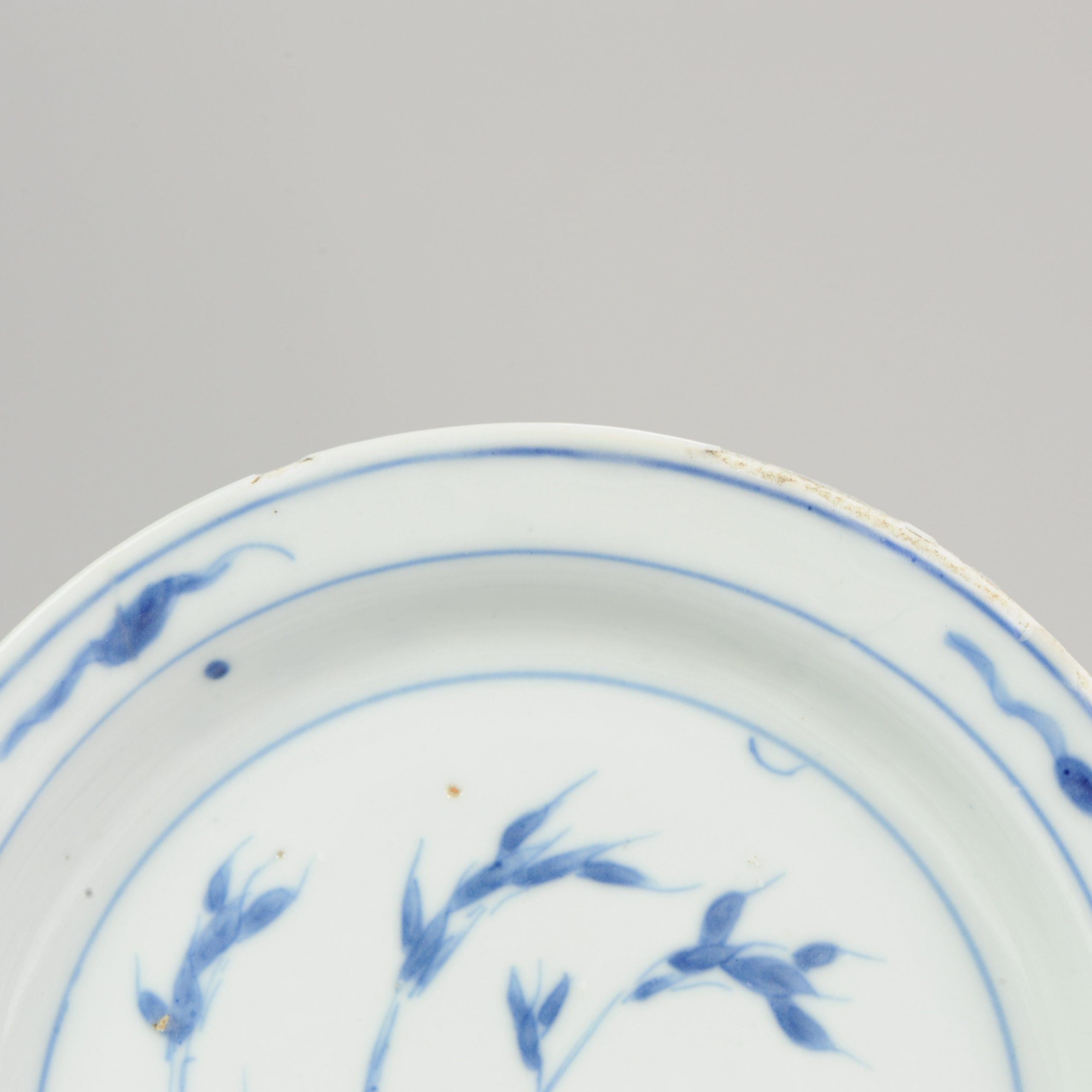 Antique Chinese Taste 17c Kosometsuke Tianqi/Chongzhen Dish Porcelain Mi For Sale 7