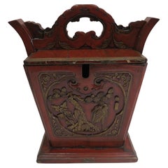 Used Chinese Tea Pot Caddy