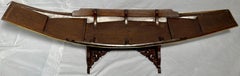 Antique Chinese Teak Sailing Boat "Junk" Centerpiece, Circa 1900