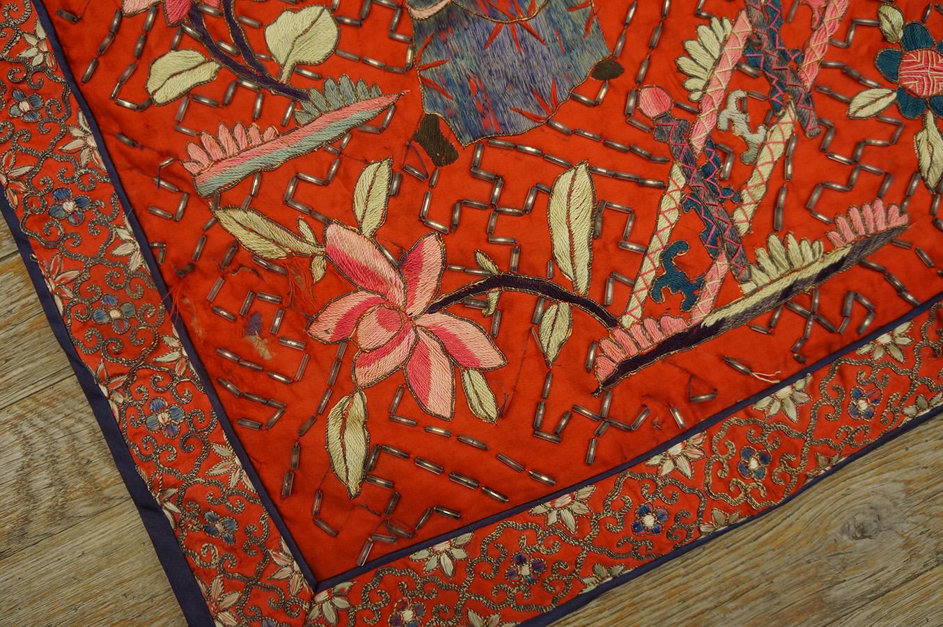 Tissé à la main broderie picturale en soie chinoise des années 1930 (5 cm)  61 cm x 91 cm  en vente